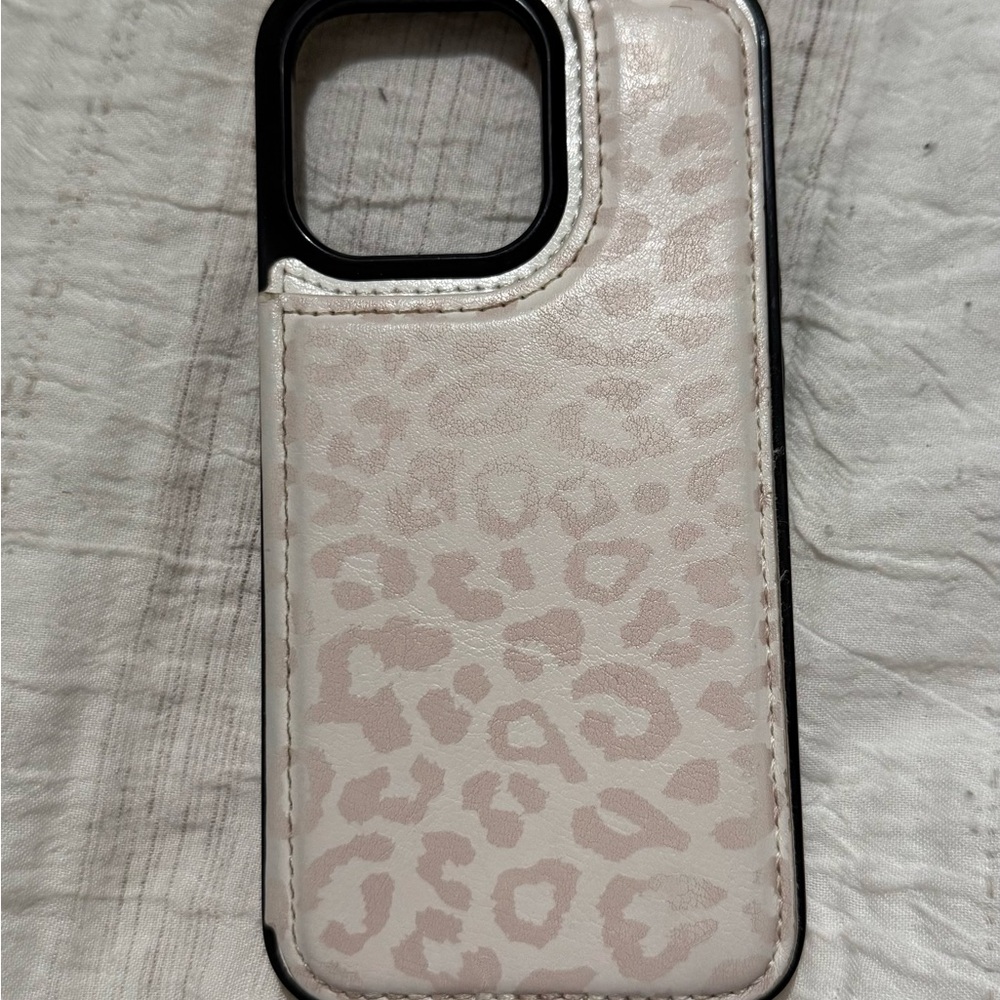 Leopard Print IPhone 13 Pro Wallet Case